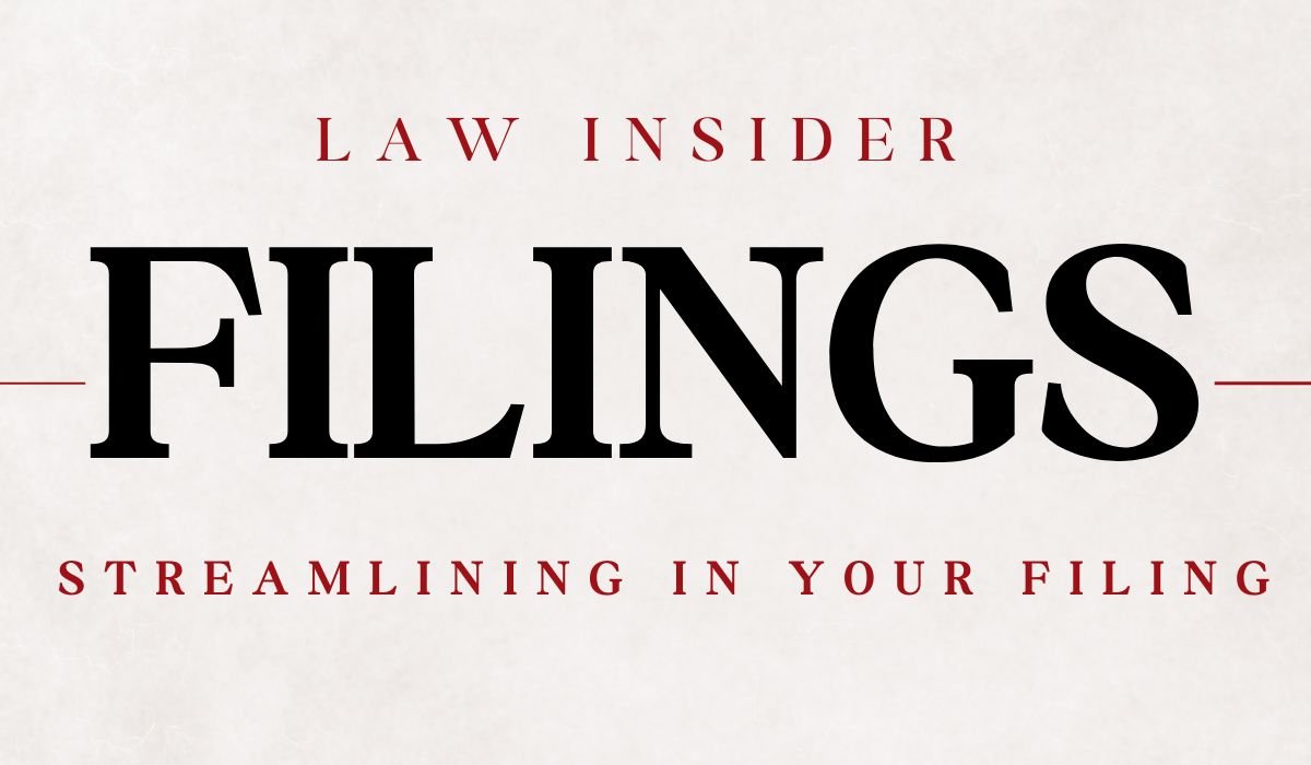 Law Insider filings